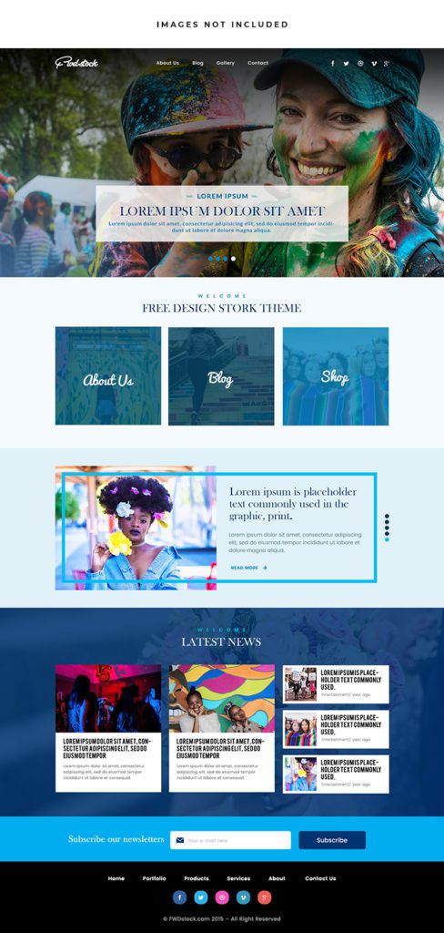 Colorful Blog Website