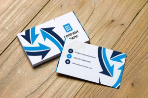 Edgy business card design