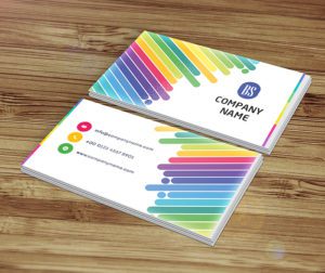 Eye Catching Multi lines Business Card Design