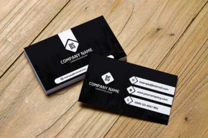 Black And white Business Card Design For Business Promotion