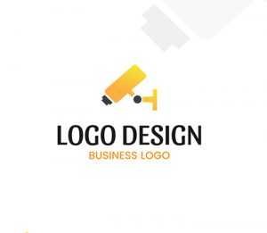 Wall Cctv Camera Logo Design