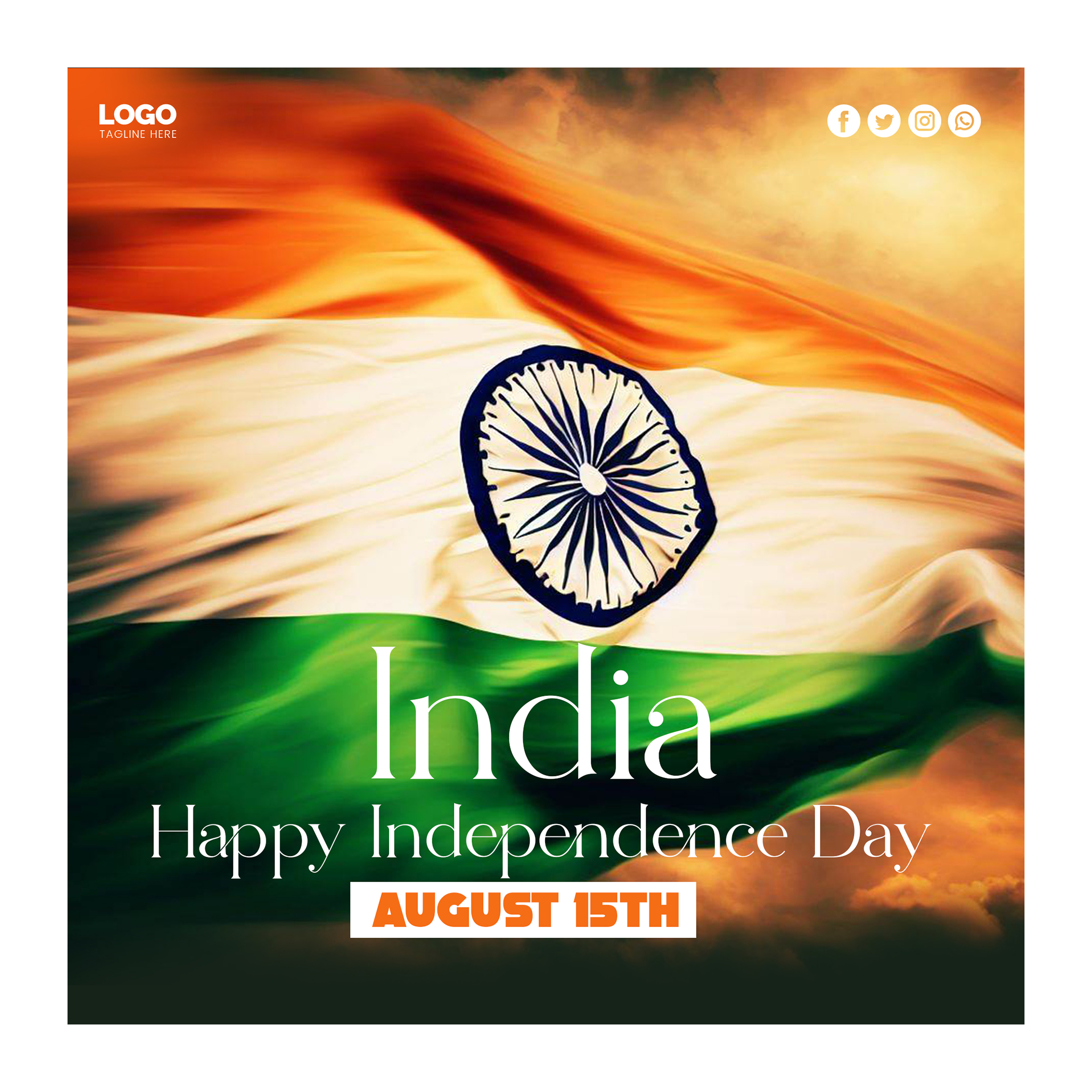 Happy Independence Day Post Design