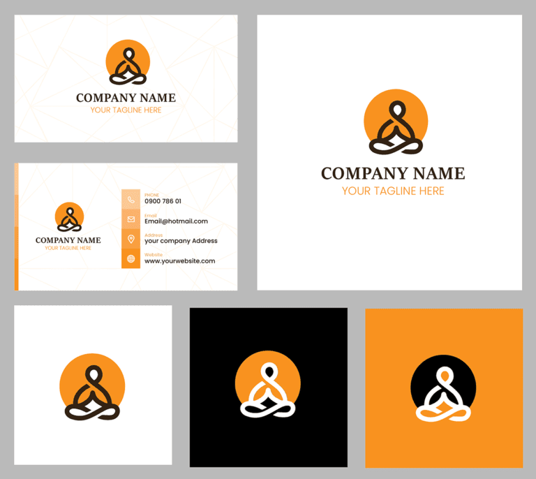 Yoga Logo And Business Card Design Free Download Template