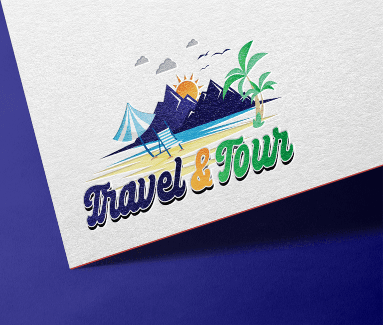 World travel & tour Explorer Logo design free download