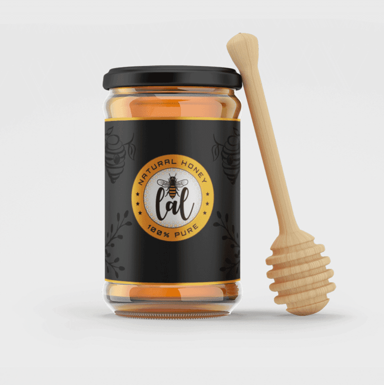 Natural Honey Logo design Free Download