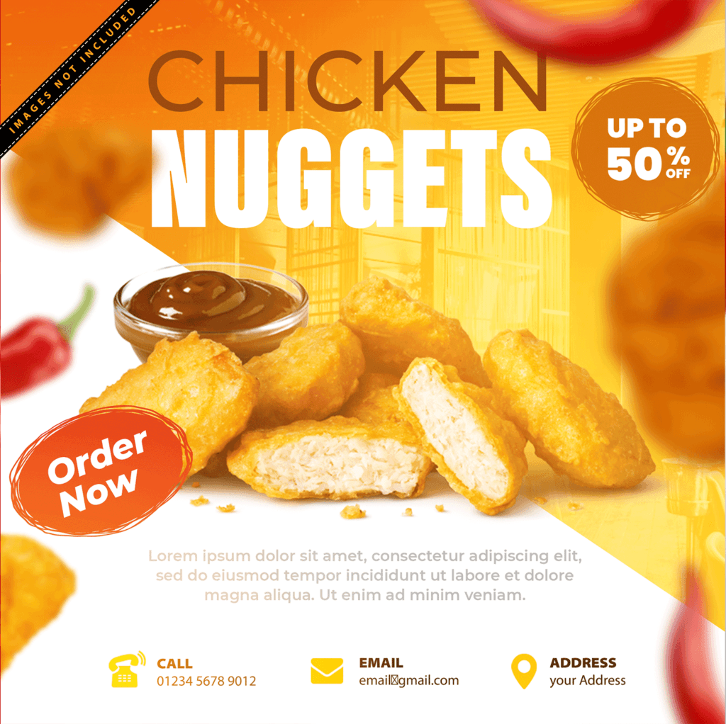 Chicken Nuggets Poster Design